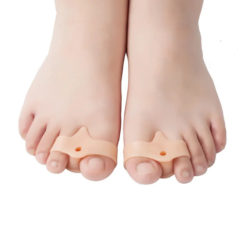 2Pcs Silicone Gel Thumb Corrector Bunion Foot Toe Hallux Valgus Protector Separator Finger Straightener Adjuster Foot Care Tool