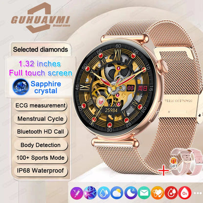 New Smart Watch For Women Gift Full Touch Screen Sports Fitness Watches Bluetooth Calls Digital Female health Smartwatch Ladies