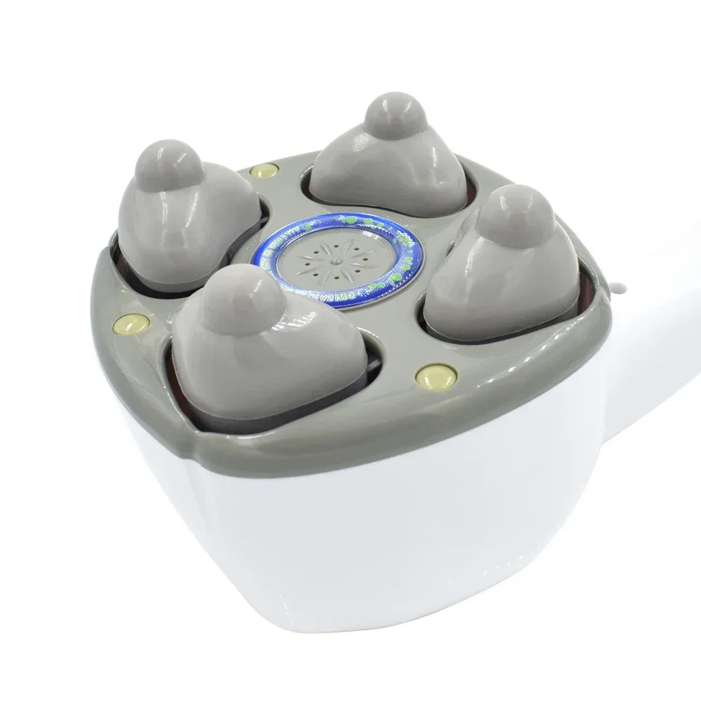 Handheld Electric 4D Vibration Massage Hammer for Neck Back Shoulder Pain Relief Body Roller Acupressure Muscle Relaxation
