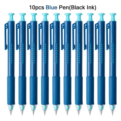 KACO ON ZERO Shake Gel Pen,0.5mm Black Retractable Refillable Ink Pen Smooth Writing ST Nib For Homework,Exam,Signing,Journaling