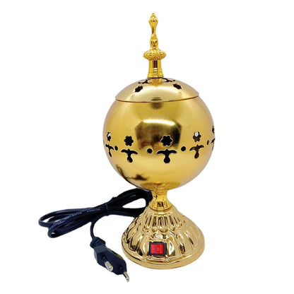 EU Plug Electric Incense Burner Mubkhara Zen Arabian Sandalwood Censer Incense Diffuser for Yoga SPA Decor Ornament Home 12/13cm