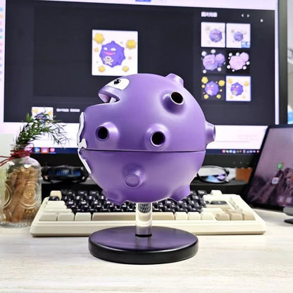 Anime Pokemon Mosquito Coil Tray Koffing Indoor Incense Holder Desktop Ashtray Holder Aromatherapy Sandalwood Plate Holder Decor