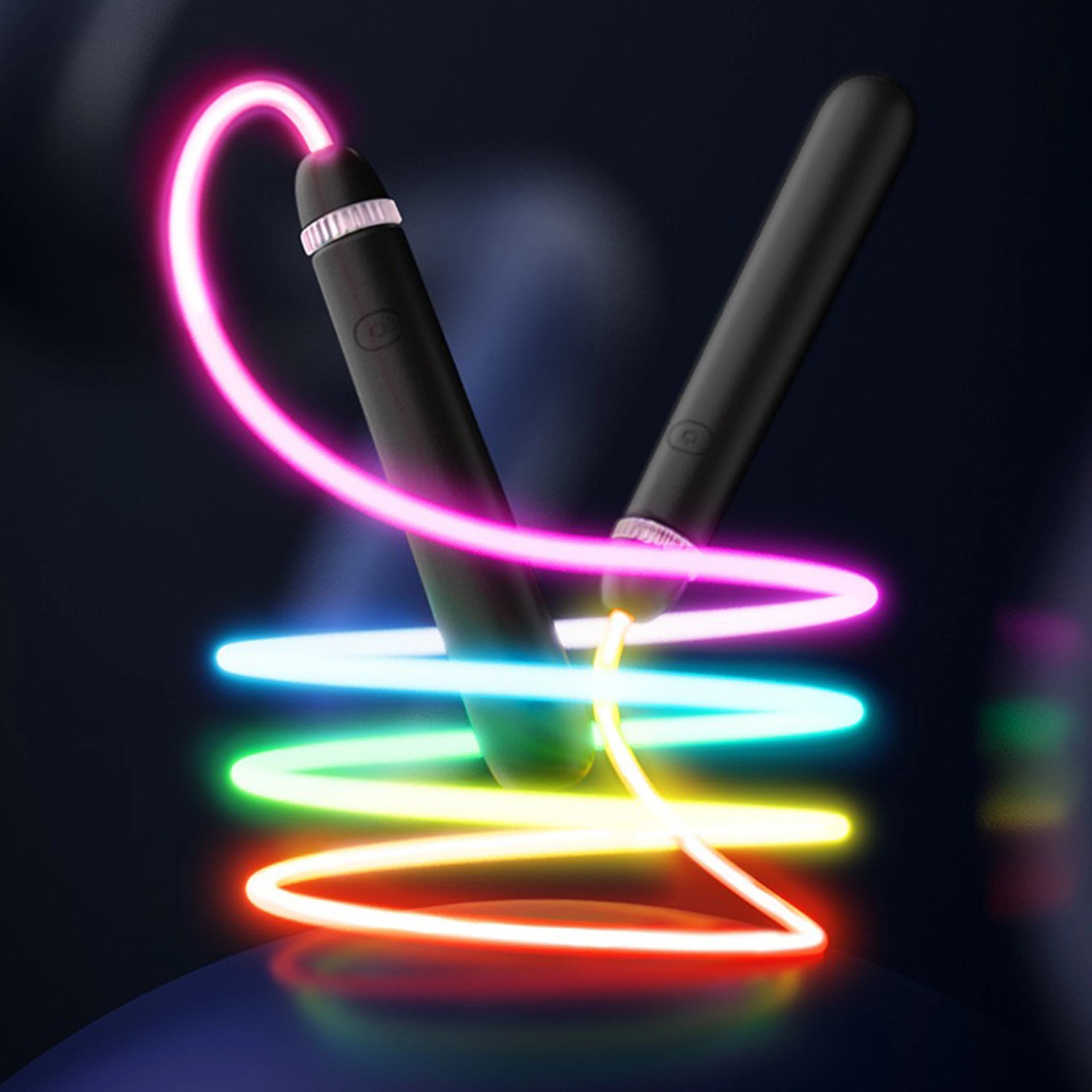 Luminous jump rope fitness training sports jump rope and lightsaber same style Type-c charging, large capacity battery