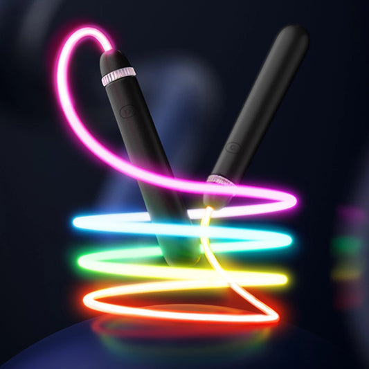 Luminous jump rope fitness training sports jump rope and lightsaber same style Type-c charging, large capacity battery
