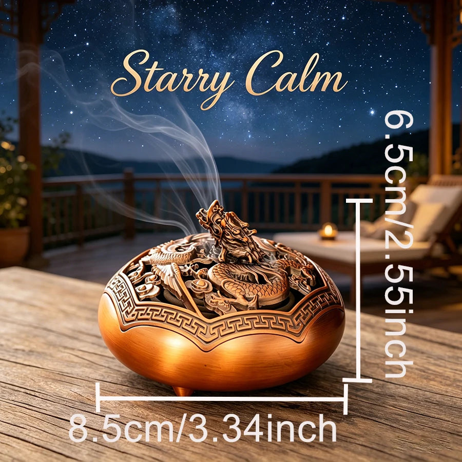 High-end Chinese-style incense burner with modern craftsmanship, suitable for home tea rooms, studies, and yoga meditation relax