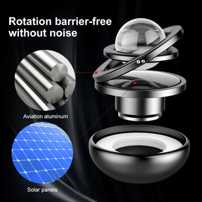 Solar Car Air Freshener Rotating Aromatherapy Diffusing Durable Perfume Diffuser Auto Fragrance Deodorant Car Interior Decor
