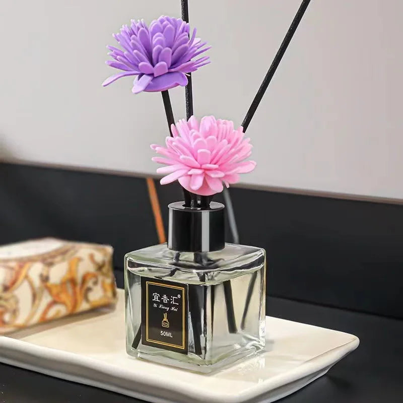 50ml Essential Oil Diffuser Flameless Home Fragrance Lavender Jasmine Aromatherapy Home Car Air Freshener Room Deodorizer