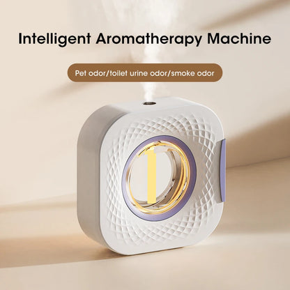 For Shangri-la Home Desktop Aromatherapy Diffuser USB Smart Air Purifier with Display for Car Bathroom Air Deodorization