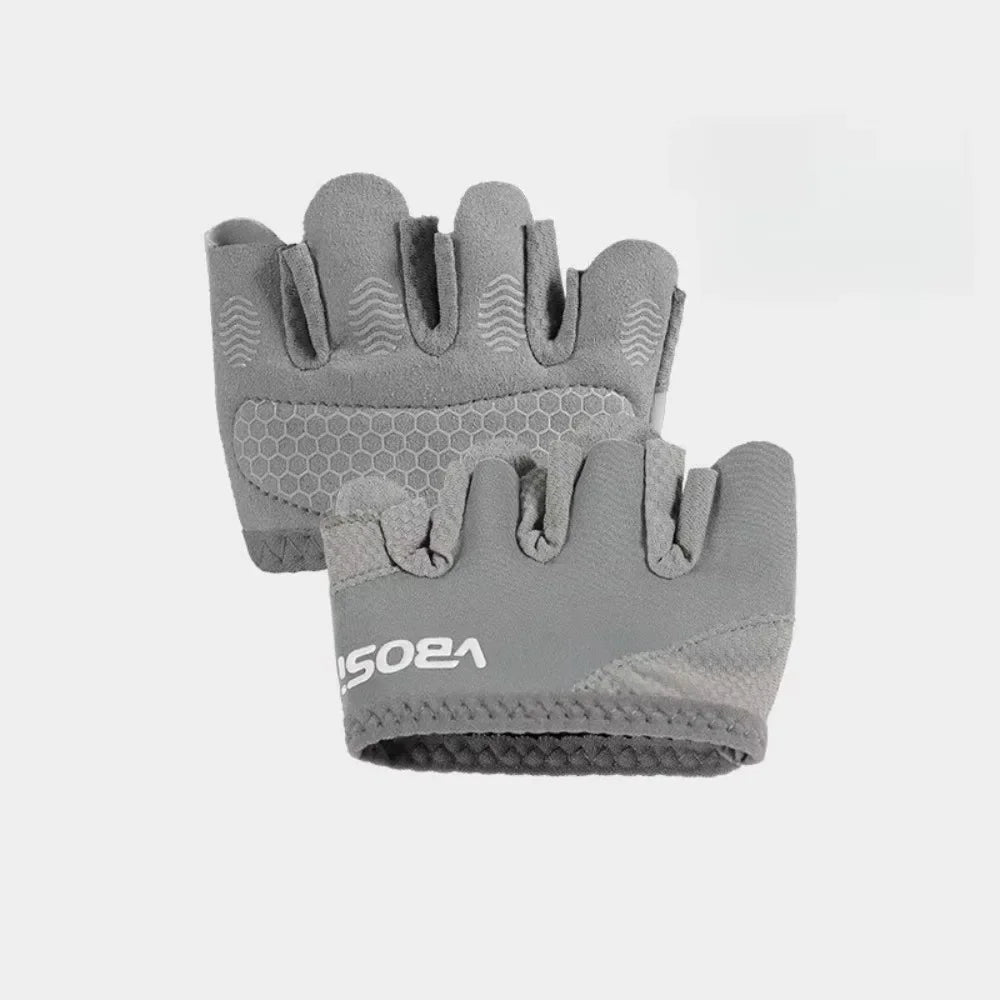 Anti-Callus Four-Finger Half-Finger Non-Slip Breathable Sports Fitness Gloves for Pilates Aerial Yoga Male And Female