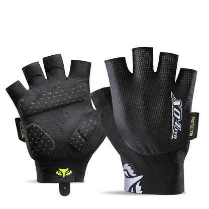 BATFOX Cycling Bicycle Gloves Half Finger Men Women Resistant Breathable Anti-Slip Summer Fishing Fitness Sport Training Gloves