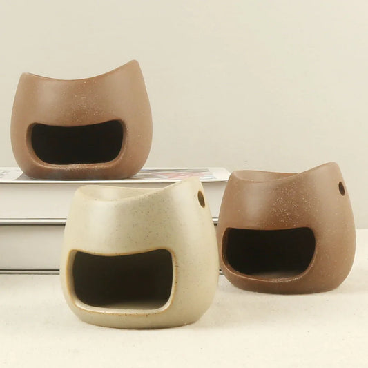 Handmade Ceramic Oil Burner & Wax Melter Speckled Rustic Aromatherapy Diffuser Modern Oil Burner Tealight Wax Melt Warmer