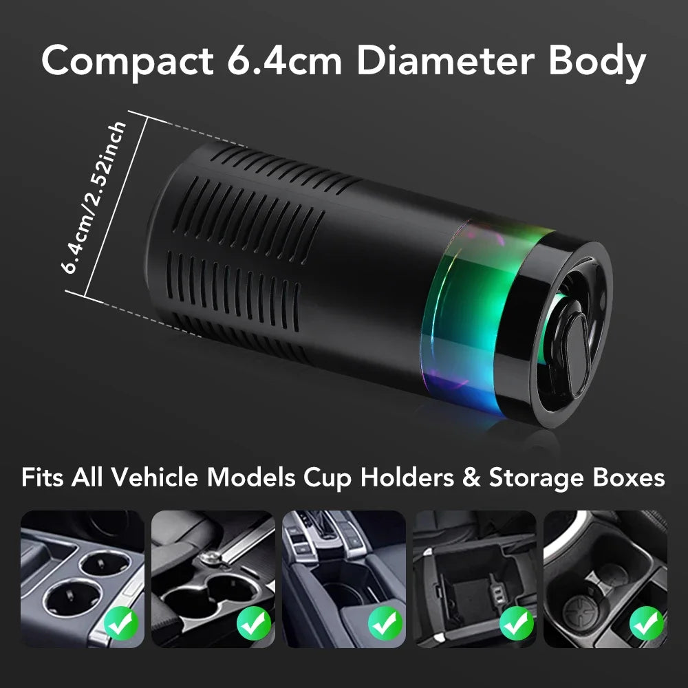 Mini Car Diffuser Purifier Essential Fragrance Aroma Air Aromatherapy Humidifier Freshener Perfume Oil Mounted Ionizer Generator