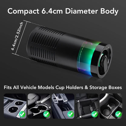 Mini Car Diffuser Purifier Essential Fragrance Aroma Air Aromatherapy Humidifier Freshener Perfume Oil Mounted Ionizer Generator