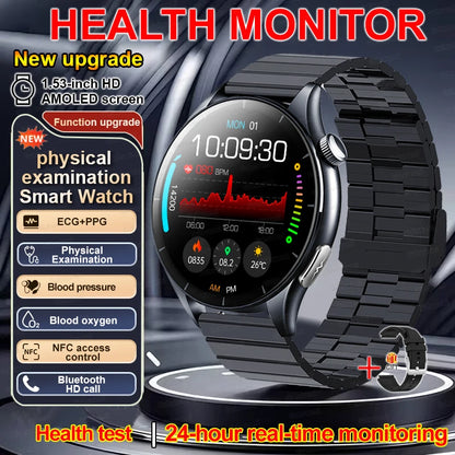 2026 New Smart Watch ECG+PPG Health monitoring Blood pressure UricAcid  Fitness Tracker Clock Sport Call Smartwatch Custom dial
