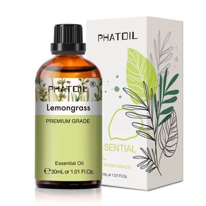 PHATOIL Reed Diffuser Essential Oil For Aromatherapy-30ml Lavender Lemon Eucalyptus Sweet Orange Sandalwood Aroma Essential Oils