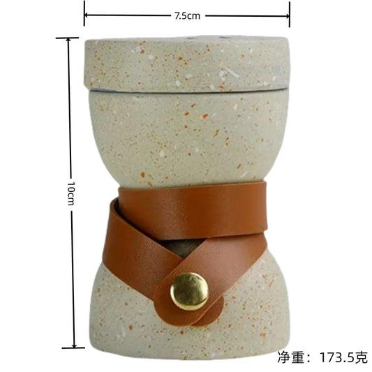 المباخر Incense Burner Nordic Style Crafts Aromatherapy Tower Fragrance Metal Ceramic Gold Leather Ornament