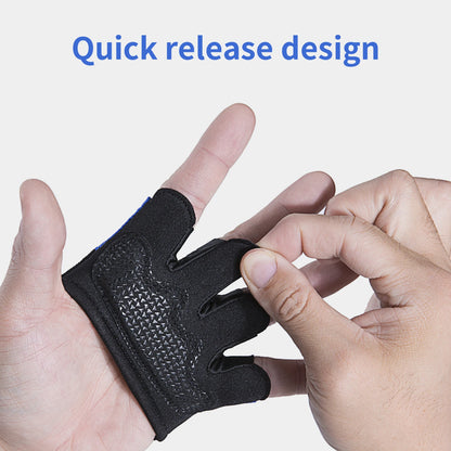 Sports Half Finger Gloves Men Women Non-slip Training Glove Gym Anti-cocoon Barbell Four Finger Glove for Cycling Yoga Jump Rope