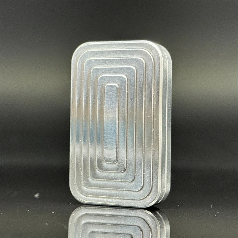 Novelty Stainless Steel Fidget Slider EDC Fashion Silver Fidget Toys Adult Stress Relief Toys Office Relaxation Toys Idea Gifts