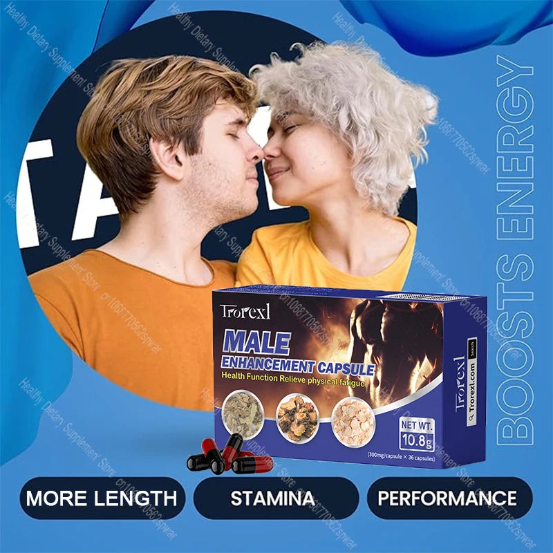 Epimedium Herbal Capsules for Mens, Natural Energy Male Enhancing Supplements, Strength & Performance