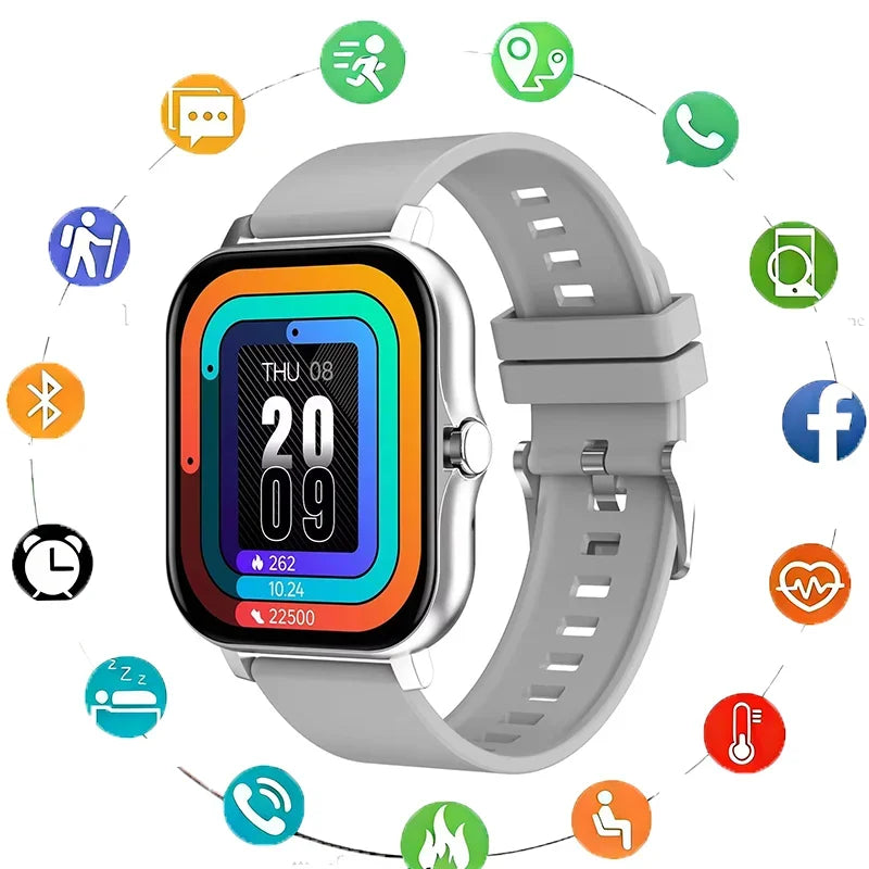 Lenovo 2026 New Smart Watch for Men Women Gift Sports Fitness Full Touch Screen Watch Bluetooth Call Digital Smartwatch