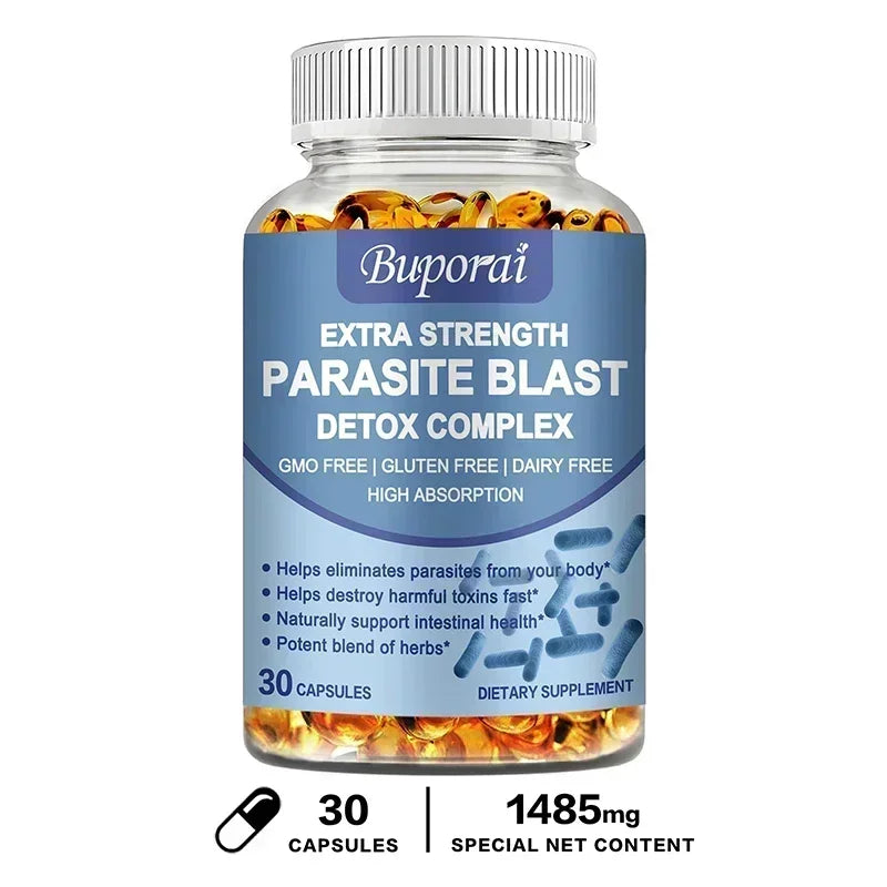 Parasite Blast Detox Complex - Eliminate Parasites, Promote Digestion, Cleanse & Detoxification, Supports Intestinal Health