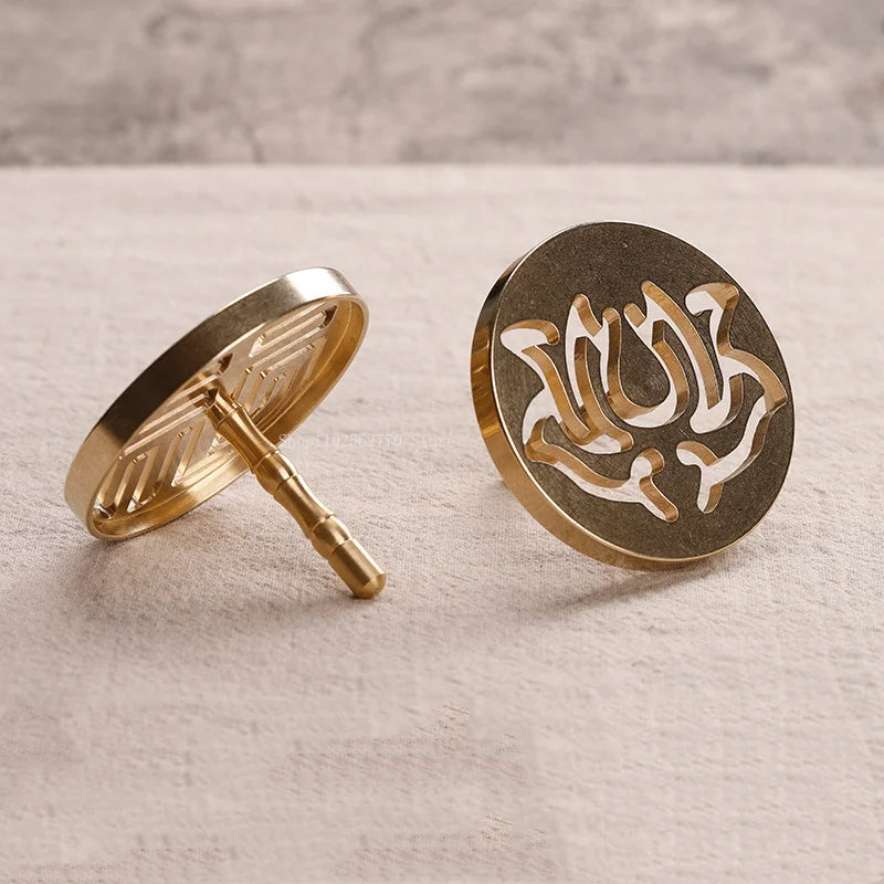 Pure Copper Incense Seal Incense Products Tools DIY Household Indoor Play Incense Tuo Incense Ash Incense Mold Supplies Entry