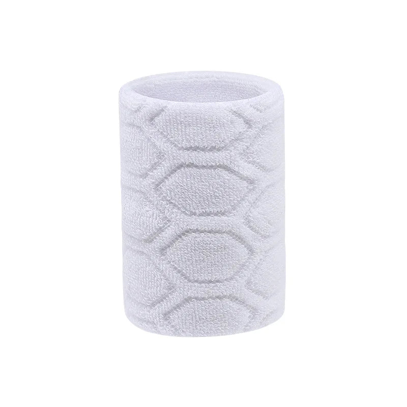 1/2pcs Cotton Sports Wristband Protects Wrists Sweat-Wicking Fitness Gear Suitable for Gym, Basketball, Badminton Sweat Wipe