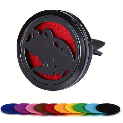 Car Diffusers, 1 PC car air vent diffuser clip (does not include fragrance chemicals) with 10 PCS pads，car AC vent interior