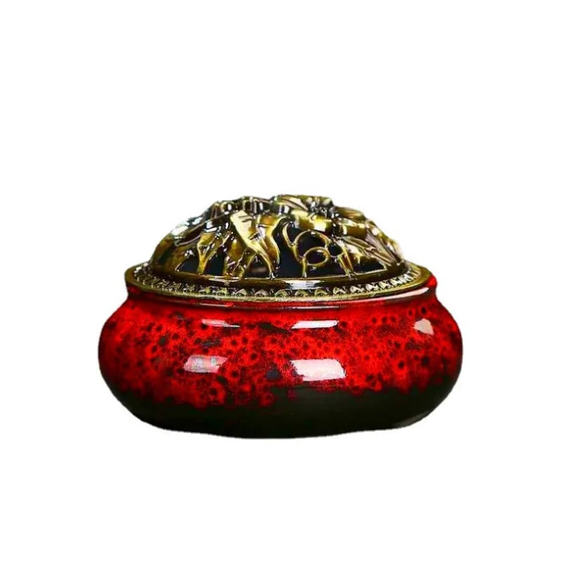 Ceramic Incense Burner Household Incense Kiln Ceramic Incense Burner Sandalwood Box Incense Diffuser Ceramic Incense Burner