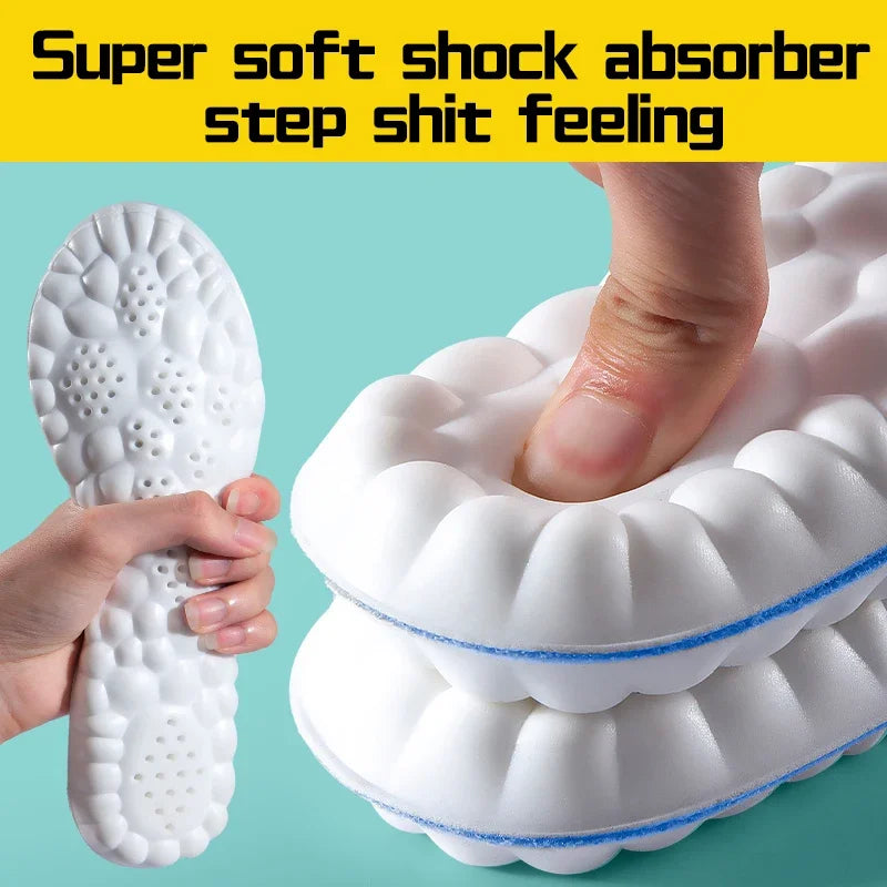 Sport Insoles Latex Memory Foam for Running Hiking Foot Support Shoe Pads Orthopedic Insole Anti-pain Deodorant Insert Cushion