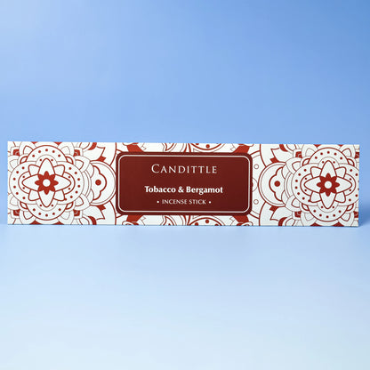 Tobacco & Bergamot Scented Incense Stick for Home Fragrance Meditation Yoga Remove Odor Relex