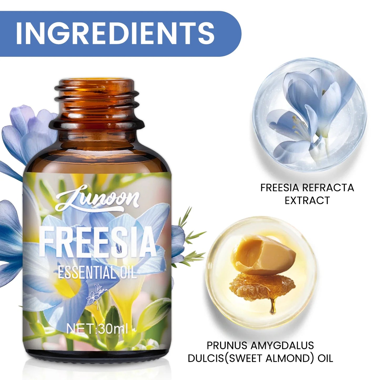 30ml Natural Eucalyptus Essential Oil for Aromatherapy Diffuser, Relieves Stress & Improves Sleep, for Home, Office, Yoga Room