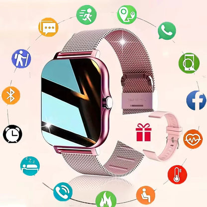Lenovo New Smart Watch for Men Women Gift Sports Fitness Full Touch Screen Watch Bluetooth Call Digital Smartwatch 2026