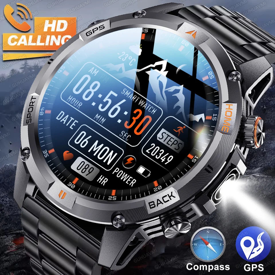 New T-Rex3 Ultra Dual band GPS Tracker Smart Watch Compass 10ATM Waterproof Sports fitness BT call Outdoors Military Smartwatch