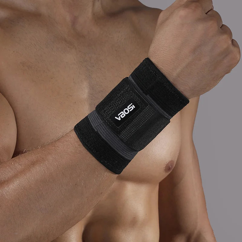 VBOSI Adjustable Wrist Wraps Support for Gym Weightlifting, Breathable Brace for Carpal Tunnel Tendonitis Pain Relief