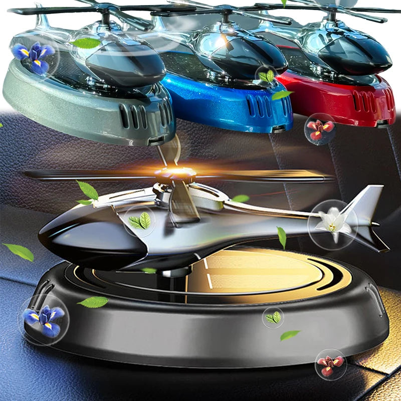 Car Propeller Rotary Perfume Diffuser Car Air Freshener 5ml Decorative Aromatherapy Helicopter Styling Interior Accessories