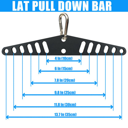 Multi-Grip LAT Pull Down Bar for Home Gym Fitness Spreader Plate LAT Pulldown Attachments for Pulley System Cable Machine