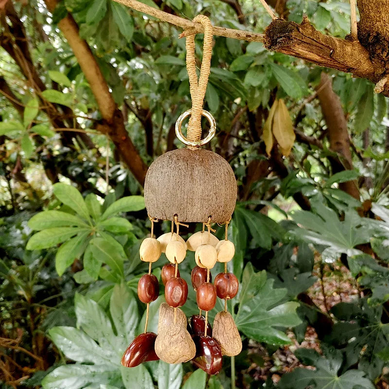 Natural Nut Shell Hand Bell Meditation Mindfulness Hand Bells Spiritual Relaxation Yoga Bells Sound Healing Musical Instruments