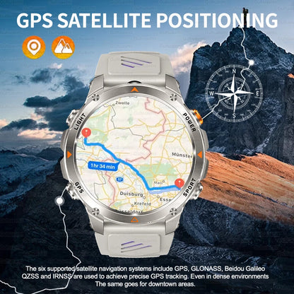 2025 New Women's Fashion Sports Smart Watch Built in GPS 3ATM Waterproof Bluetooth Call Health Monitoring Smartwatches For Women