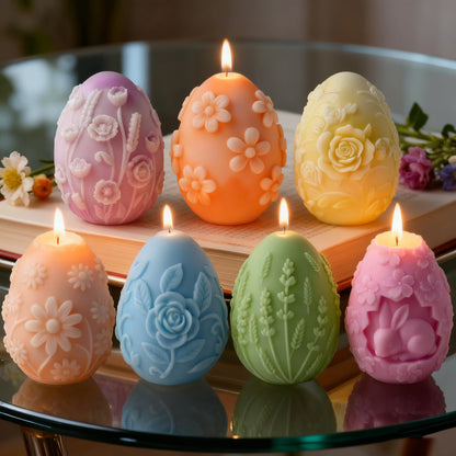 Easter Egg Candle Mold DIY Aromatherapy Scented Wax Custom Egg Silicone Mold Handmade Craft Home Decor Gift Making