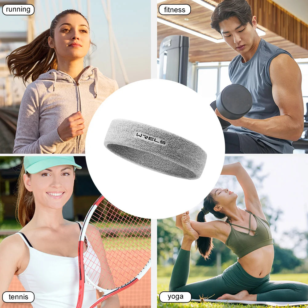 Breathable Headband with Loop Strap for Sports Sweat-Wicking and Moisture-Absorbing for Badminton Running Fitness Basketball