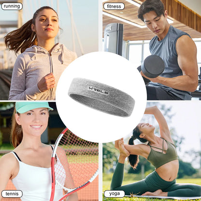 Breathable Headband with Loop Strap for Sports Sweat-Wicking and Moisture-Absorbing for Badminton Running Fitness Basketball