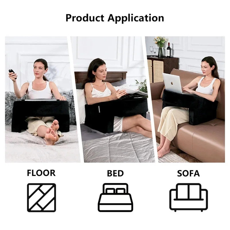 Portable Reading Pillow Lightweight Foldable Cushion Comfortable Back Support For Reading Office Home Outdoor Relaxation