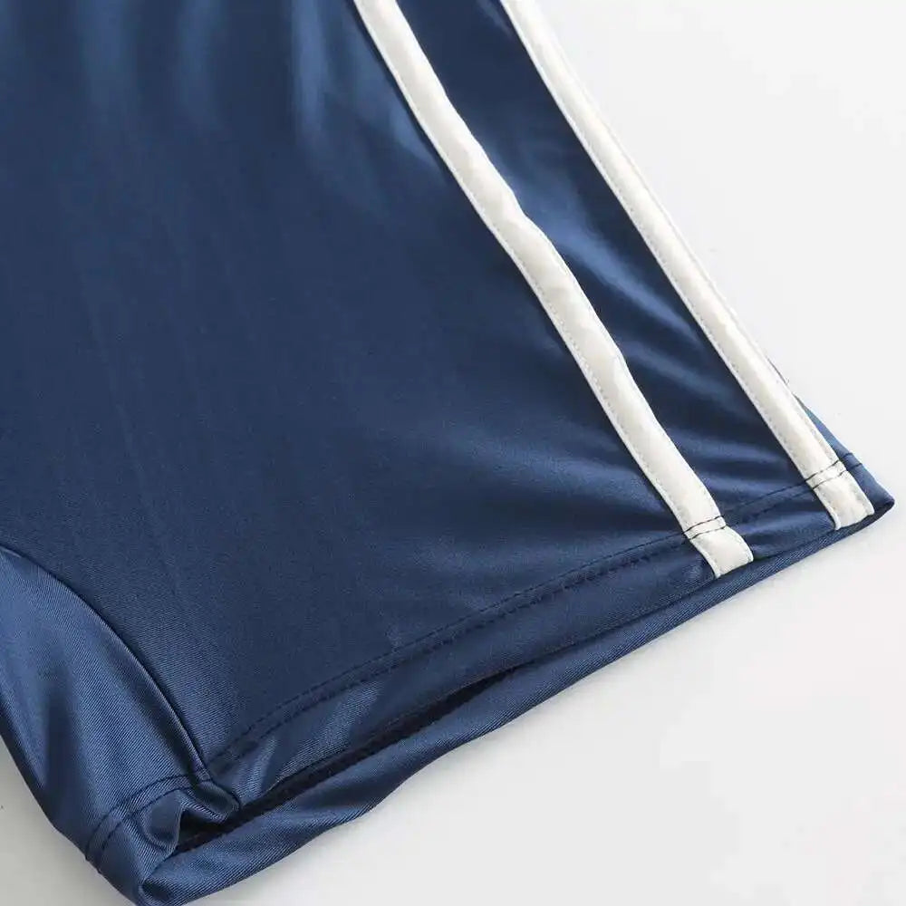 Glossy Satin Women's Shorts Sports Running Tight Sexy Yoga Shorts Fitness Training Gym Plus Size Bottoms