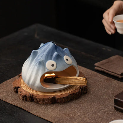 Flame-scented Fireplace Cute Cartoon Ceramic Incense Burner Home Fragrance Products Incense Burners