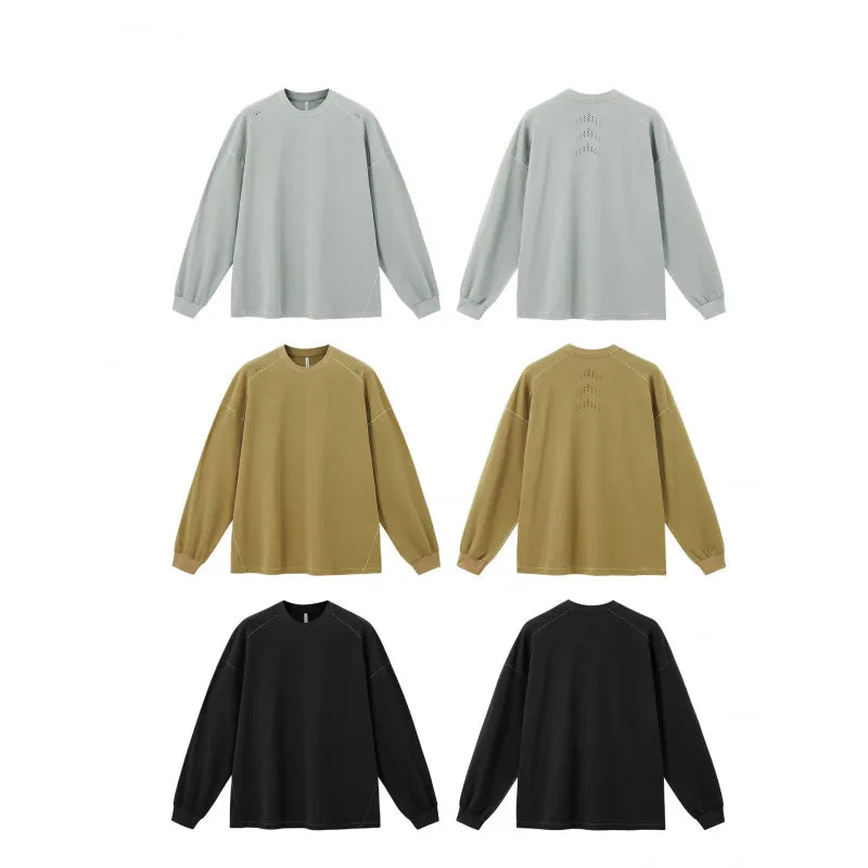 Dragon Scales Hydrogen Long-Sleeve T: Your Breezy Autumn Essential Breathable and Sweat-wicking O-neck Long-sleeved Shirt