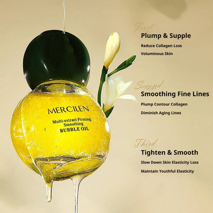 30ml Facial Supplements Skin Active Anti Aging Multi Premium Smoothing Bubble Oil Essence Elastic Delicate Face Serum Skincare