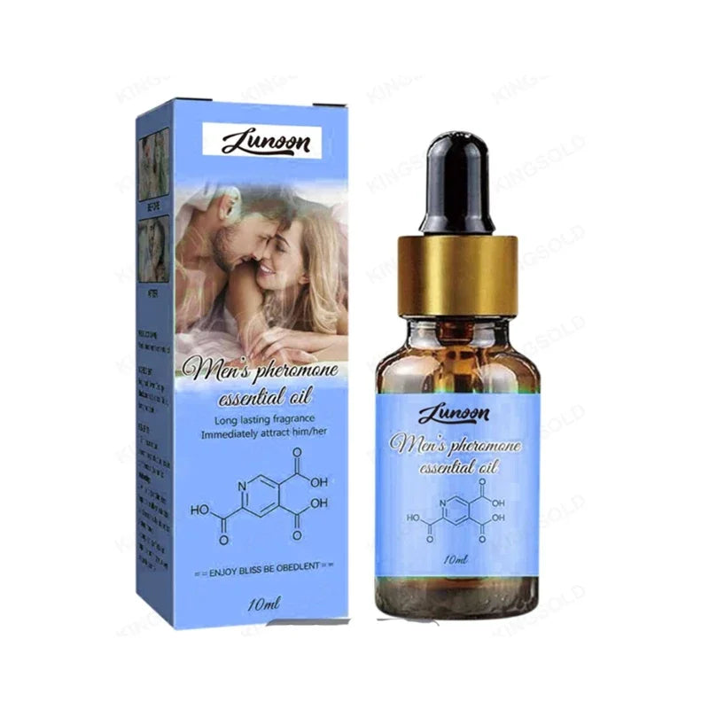 Pheromone-Infused Long-Lasting Fragrance Oil - Fresh Aroma Body Essence to Attract Women & Boost Personal Allure Naturally.