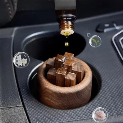 Essential Oil Diffuser With Diffuser Rods Smokeless Fragrance Wooden Fireless Aromatherapy For Home Decor Office Car Craft