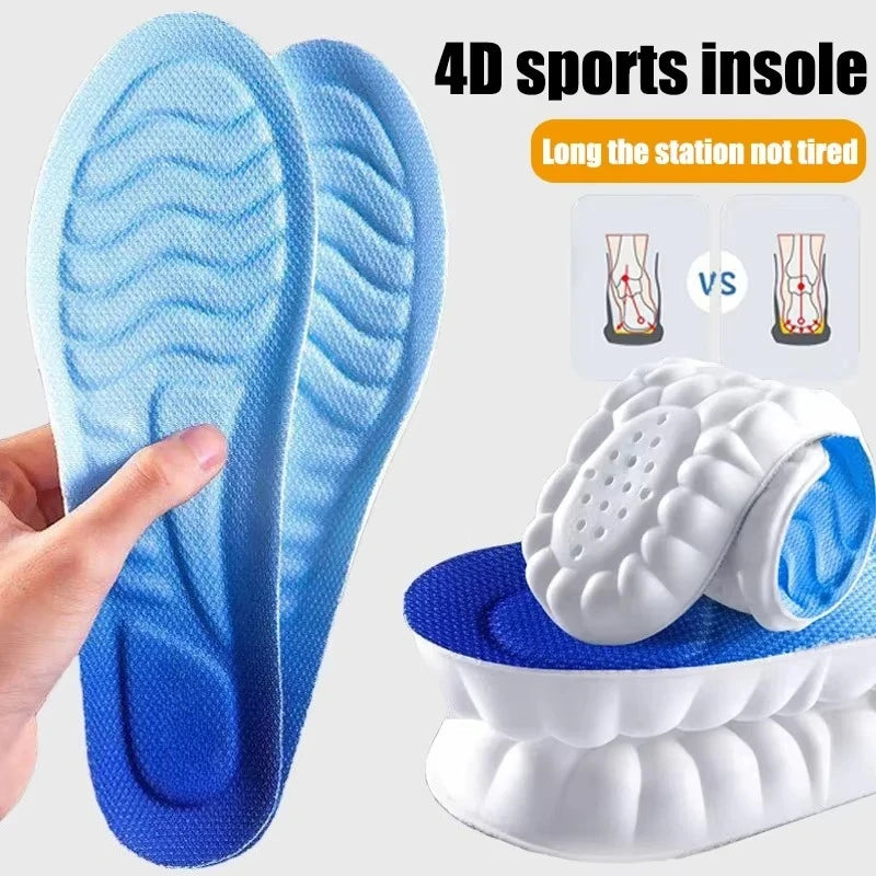 Sport Insoles Latex Memory Foam for Running Hiking Foot Support Shoe Pads Orthopedic Insole Anti-pain Deodorant Insert Cushion
